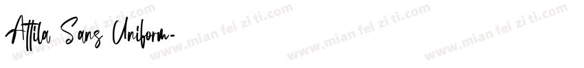 Attila Sans Uniform字体转换